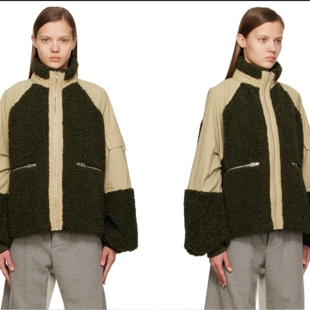 Jw Anderson Color Block Jacket In Dark Forest Gre… - image 2